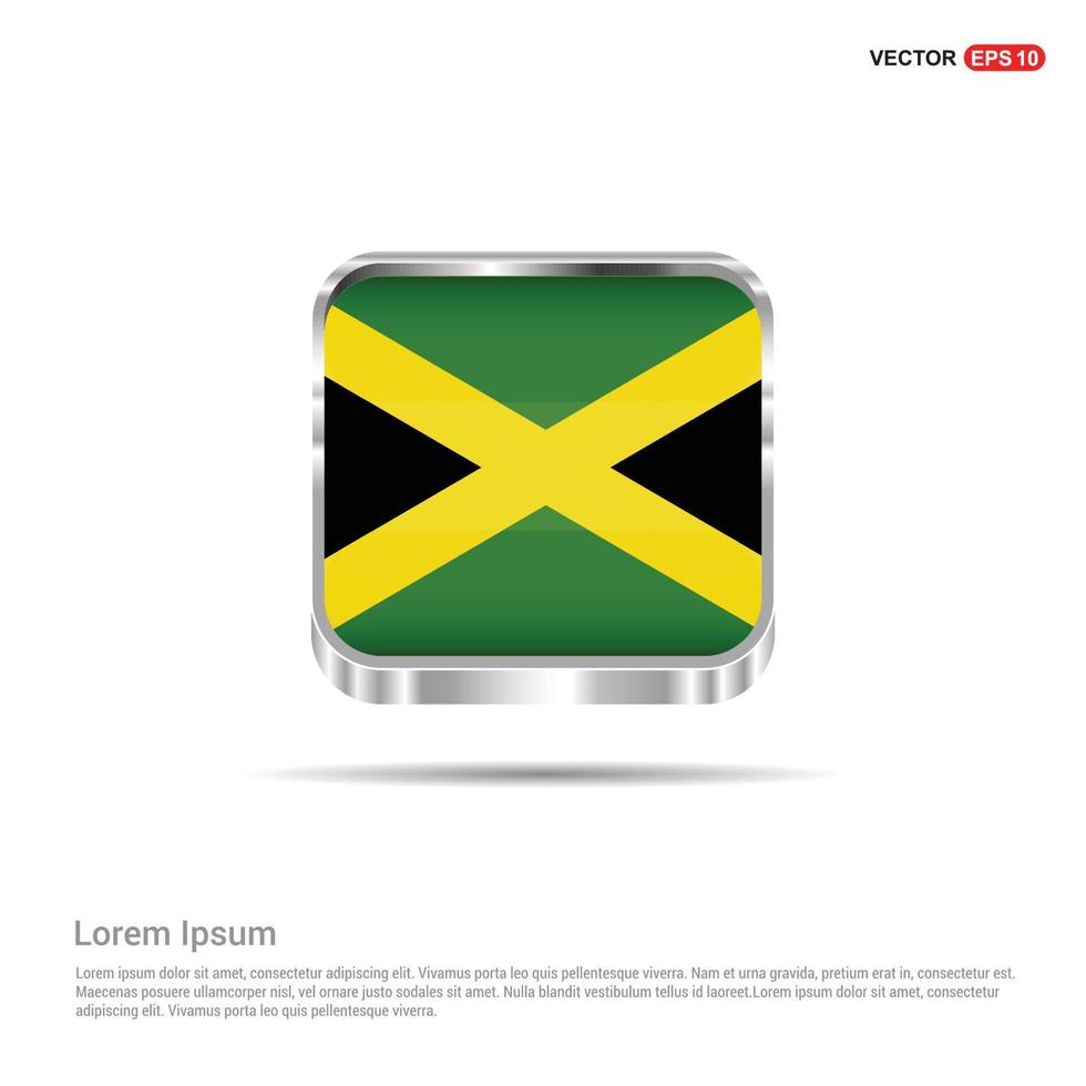 vetor de design de bandeira jamaicana