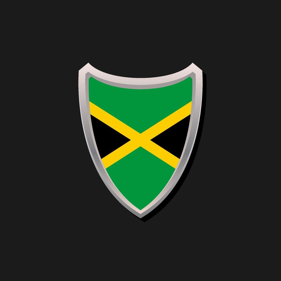 ilustração do modelo de bandeira da jamaica vetor