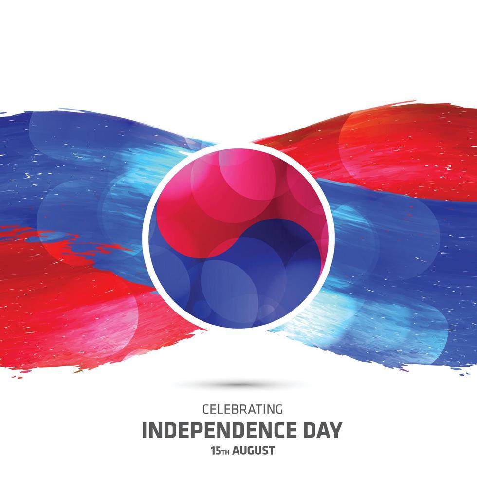 vetor de design do dia da independência da coreia do sul