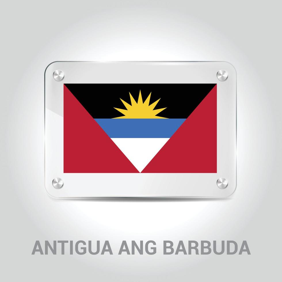 vetor de design de bandeira de antígua ang barbuda