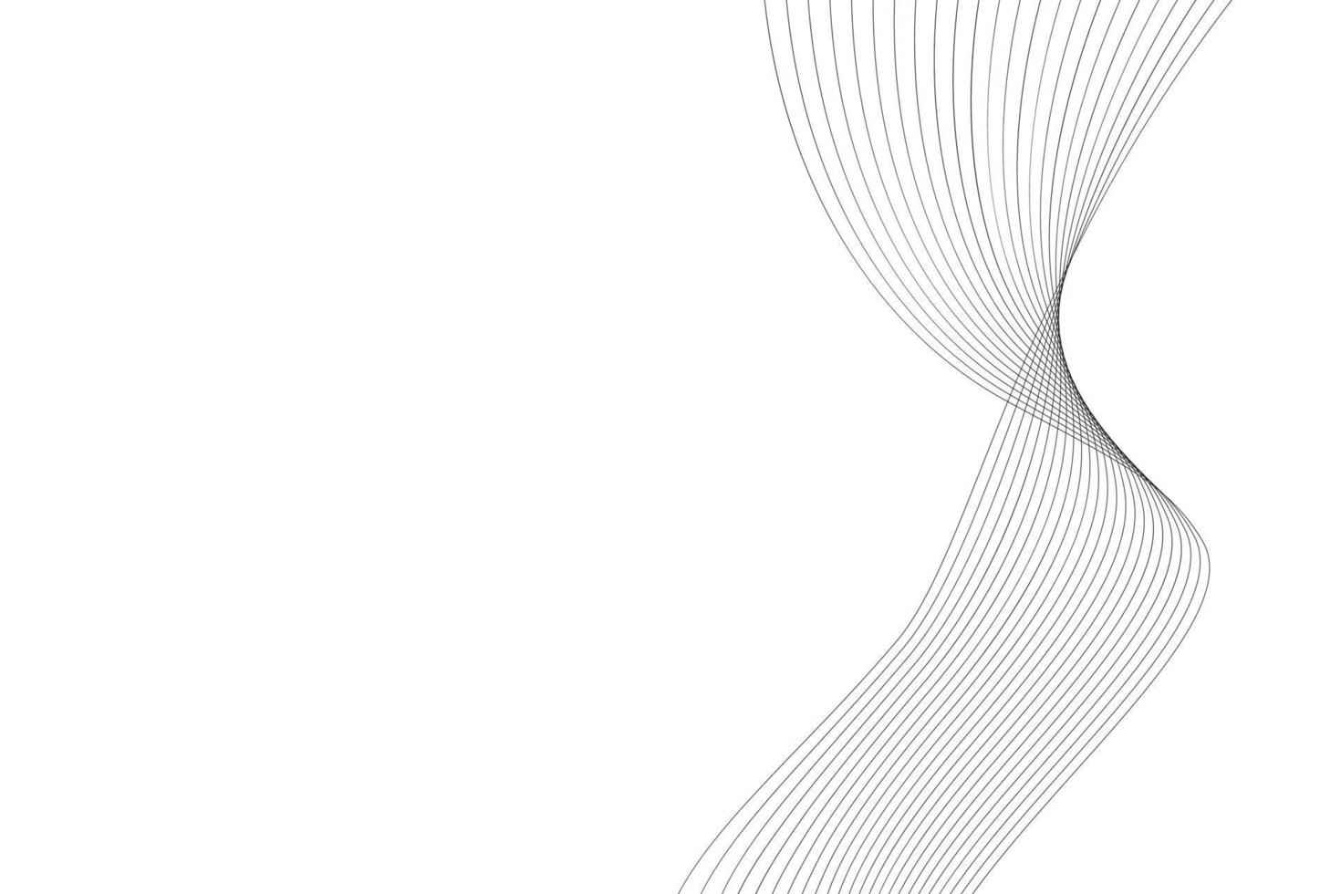 linha abstrata onda fundo branco. fundo abstrato de linha ondulada moderna vetor