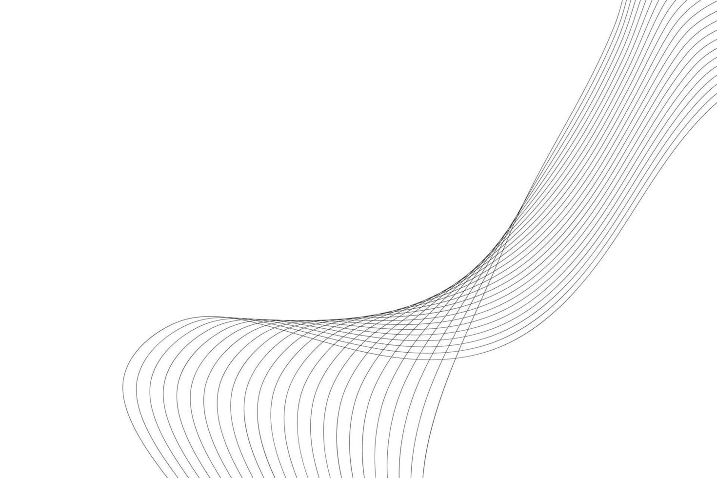 fundo abstrato linha onda elemento branco. elemento de linha de onda vetor
