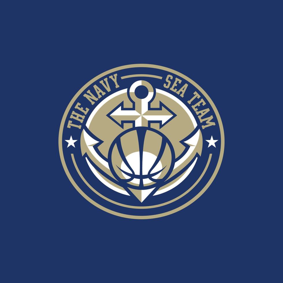 logotipo de esportes de equipe de basquete vetor