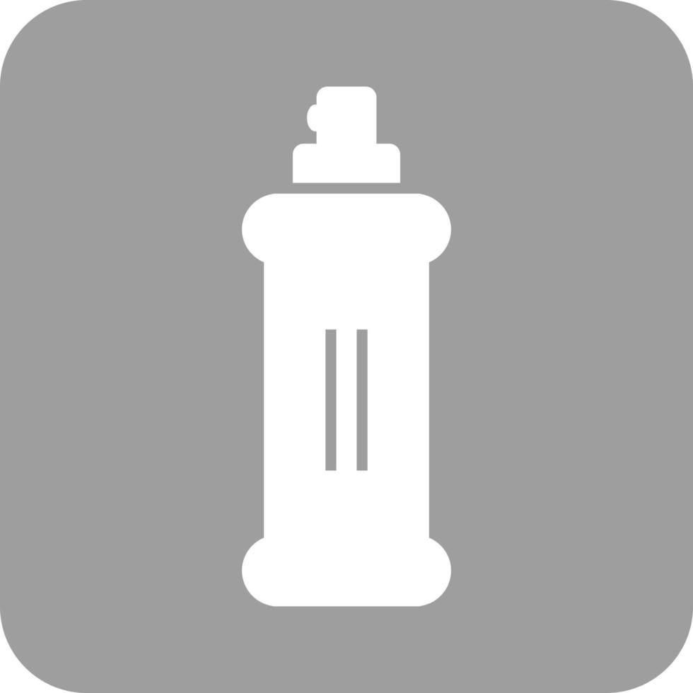 ícone de fundo redondo de glifo de garrafa de spray vetor