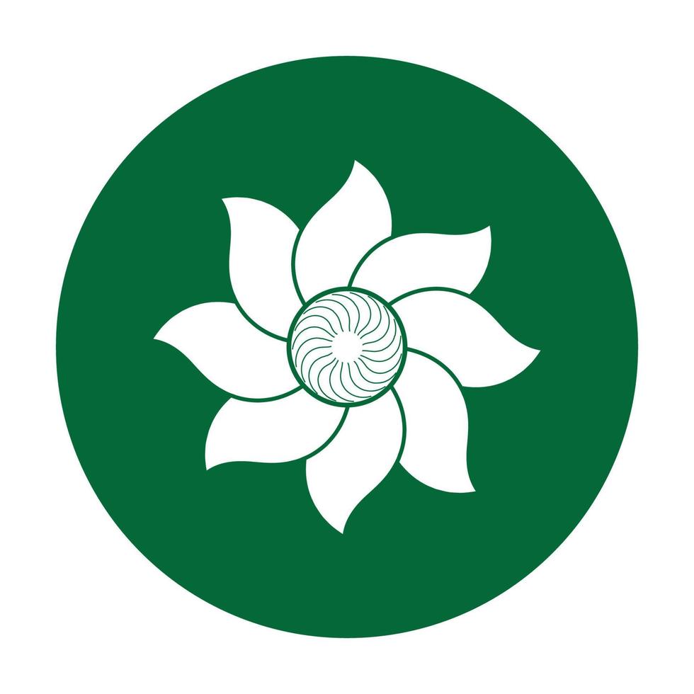 ilustração em vetor ícone logotipo girassol