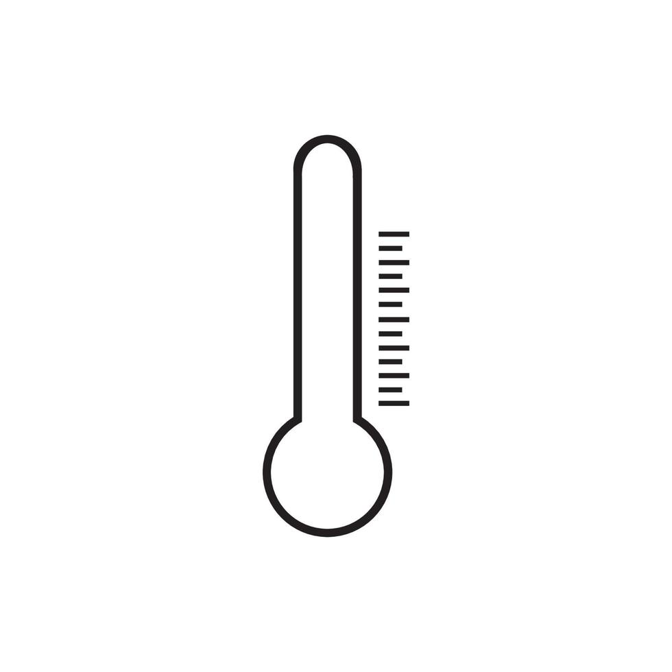 design de ilustração de logotipo de termômetro vetor