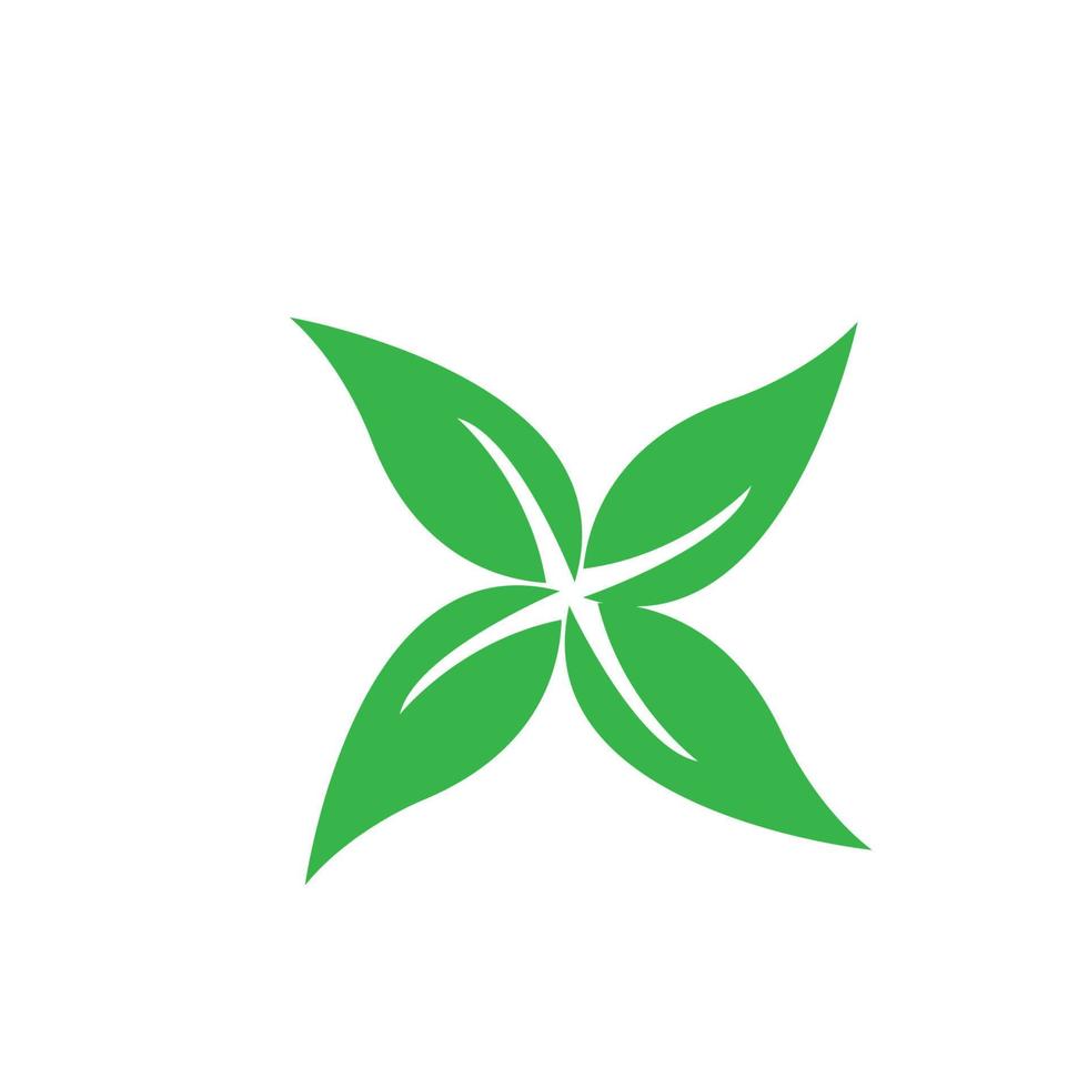 modelo de logotipo de folha de árvore ecológica vetor