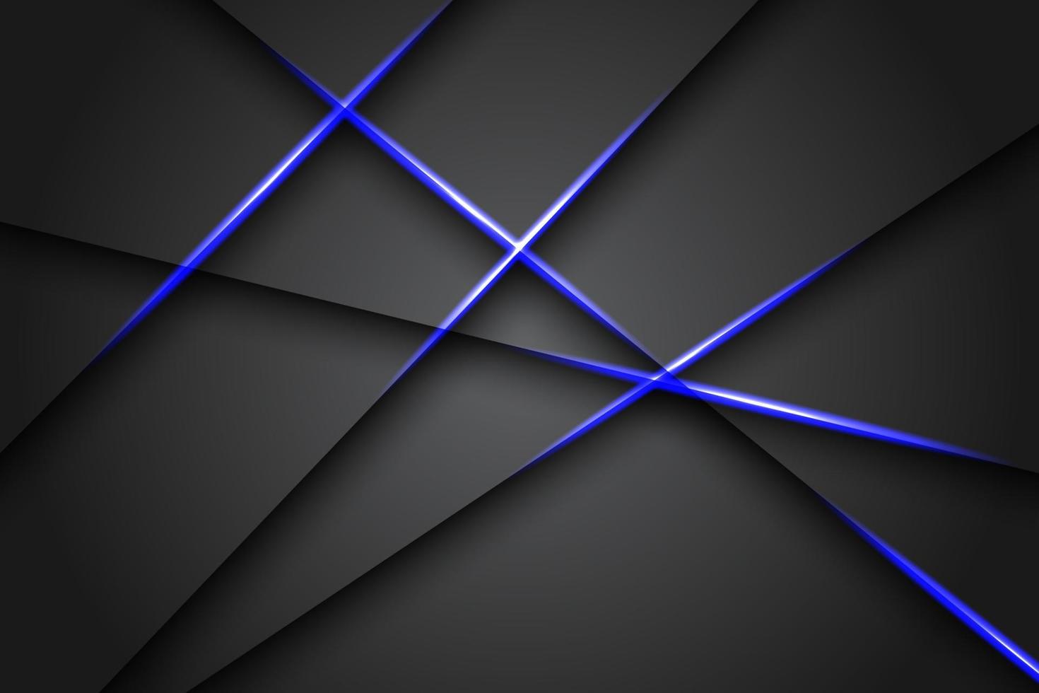 abstrato luz azul preto espaço quadro layout projeto tecnologia triângulo conceito fundo cinza. vetor eps10