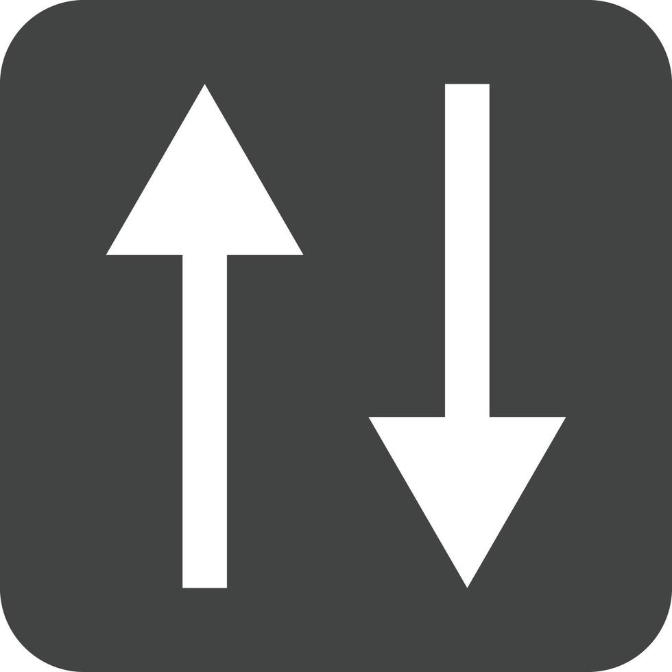 ícone de fundo redondo de glifo de estrada em dois sentidos vetor