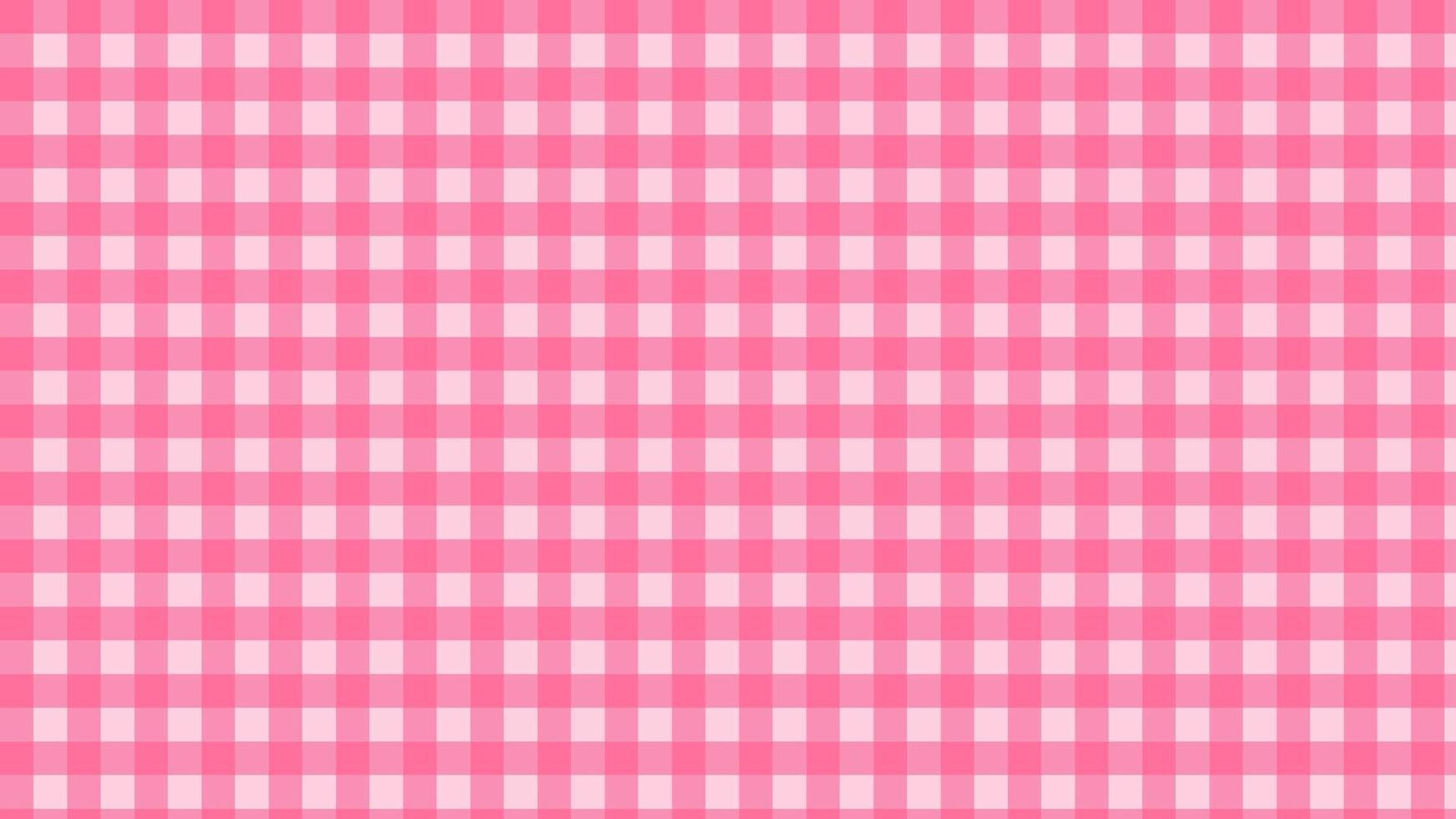 tartan pequeno rosa estético, guingão, xadrez, damas, ilustração