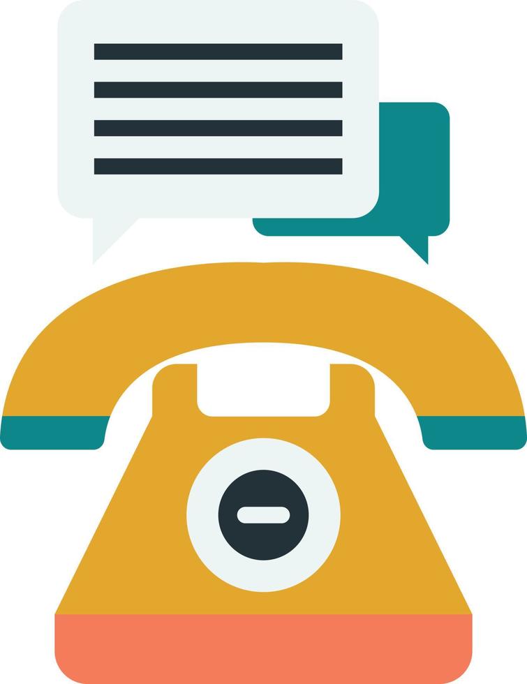 ilustração de telefone antigo vintage em estilo minimalista vetor