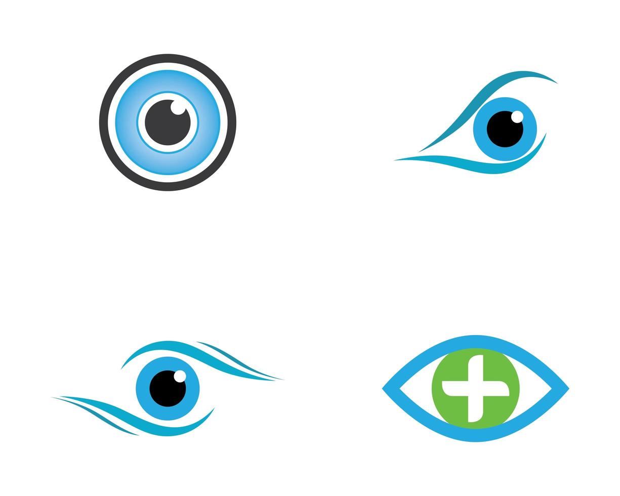 conjunto de imagens do logotipo do olho vetor