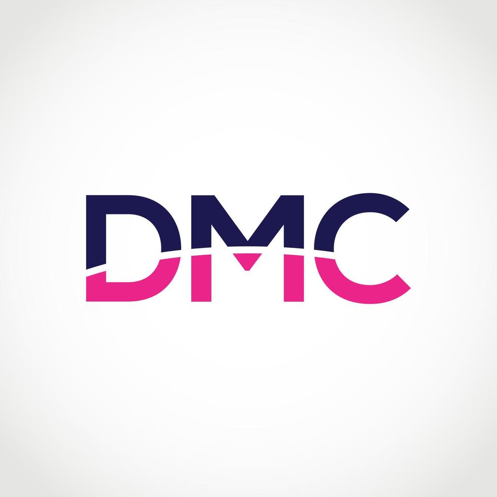 letra dmc, letra d inicial m e c logotipo, vetor de design de logotipo de letra dmc.