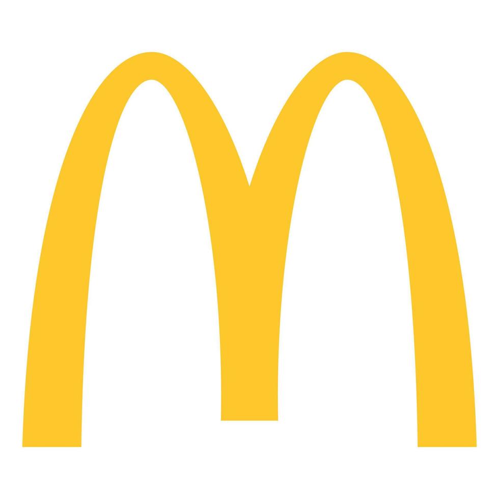 logotipo do mcdonalds. ilustração editorial vetor