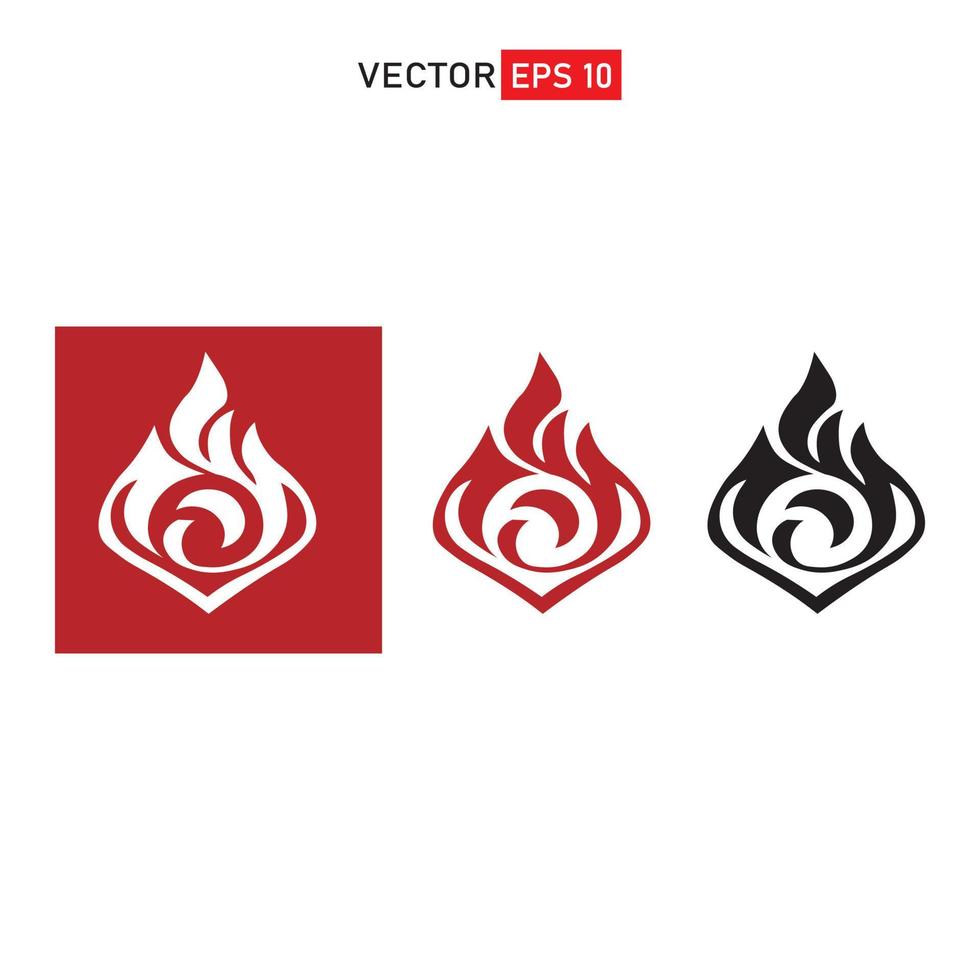 elemento piro, elemento de fogo vermelho genshin, sinal de logotipo de videogame móvel de impacto isolado em fundo branco vetor