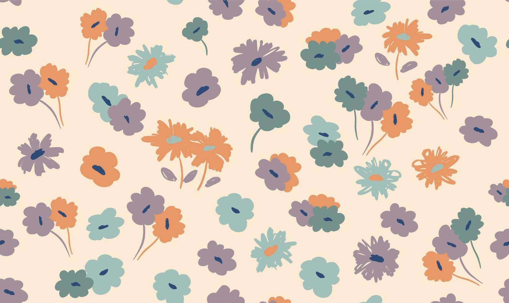 fundo floral para têxteis, maiô, papel de parede, capas de padrão, superfície, embrulho. vetor