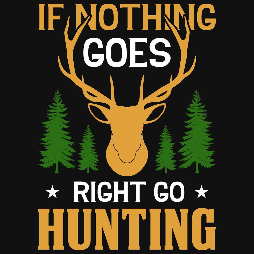 design incrível de camiseta de caça vetor