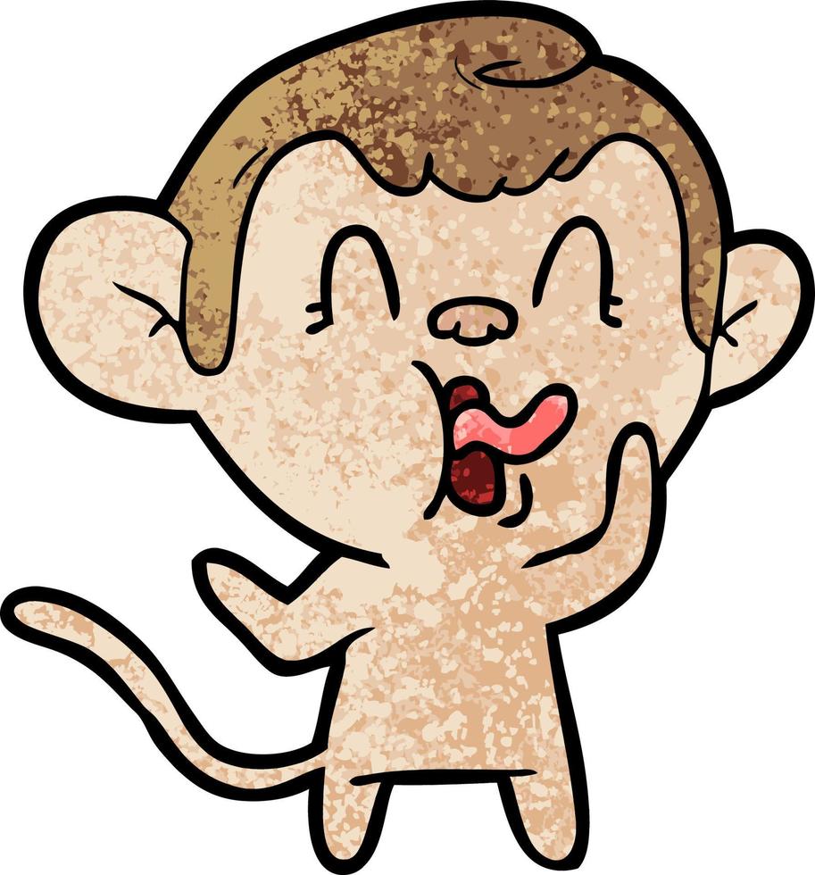 personagem de macaco vetorial em estilo cartoon vetor