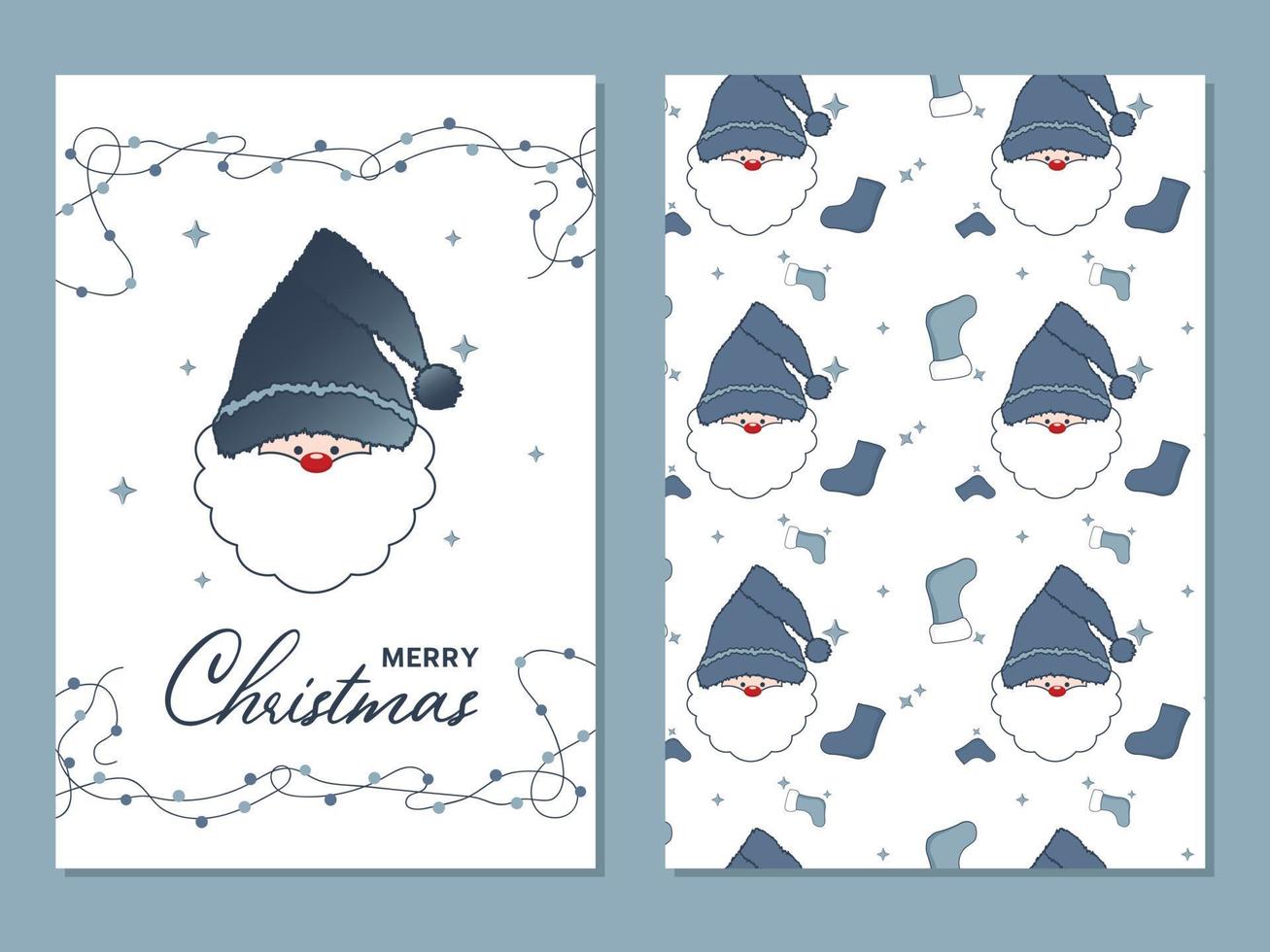 cartões de presente de feliz natal e cartões de boas festas. vetor