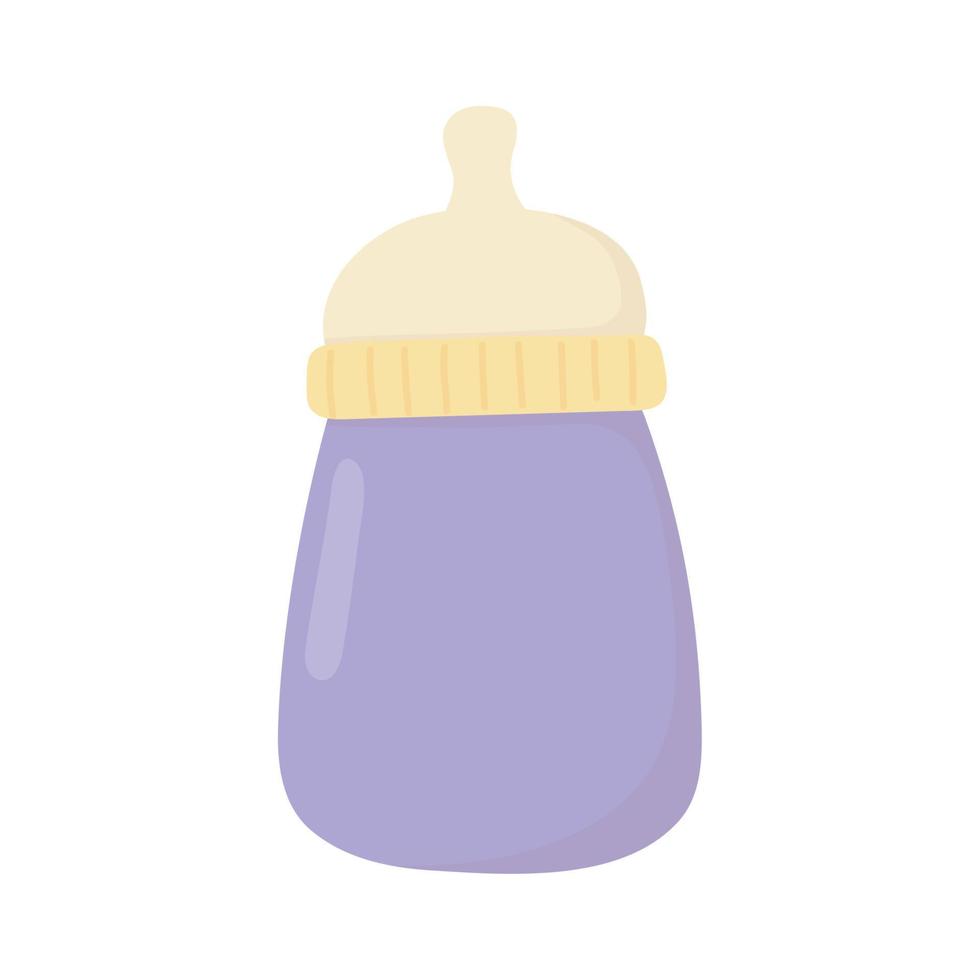 chá de bebê garrafa de leite alimentação ícone isolado vetor