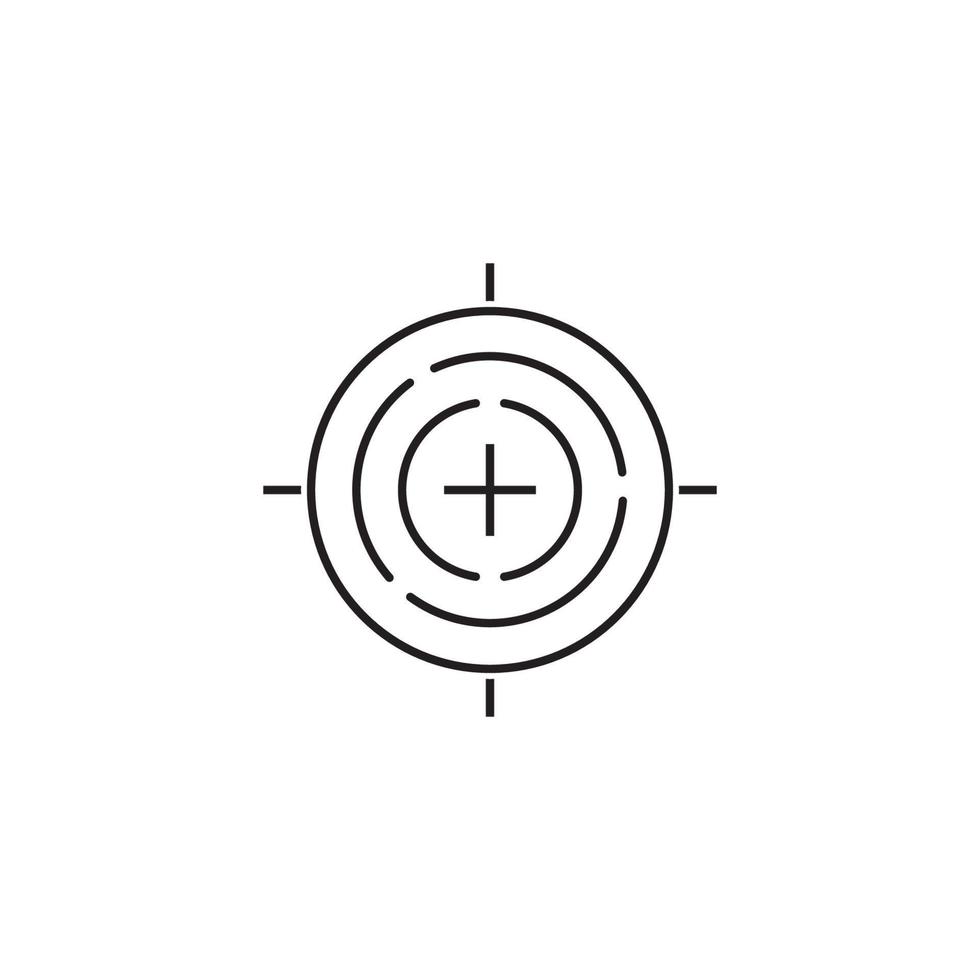 ilustração do ícone do vetor alvo