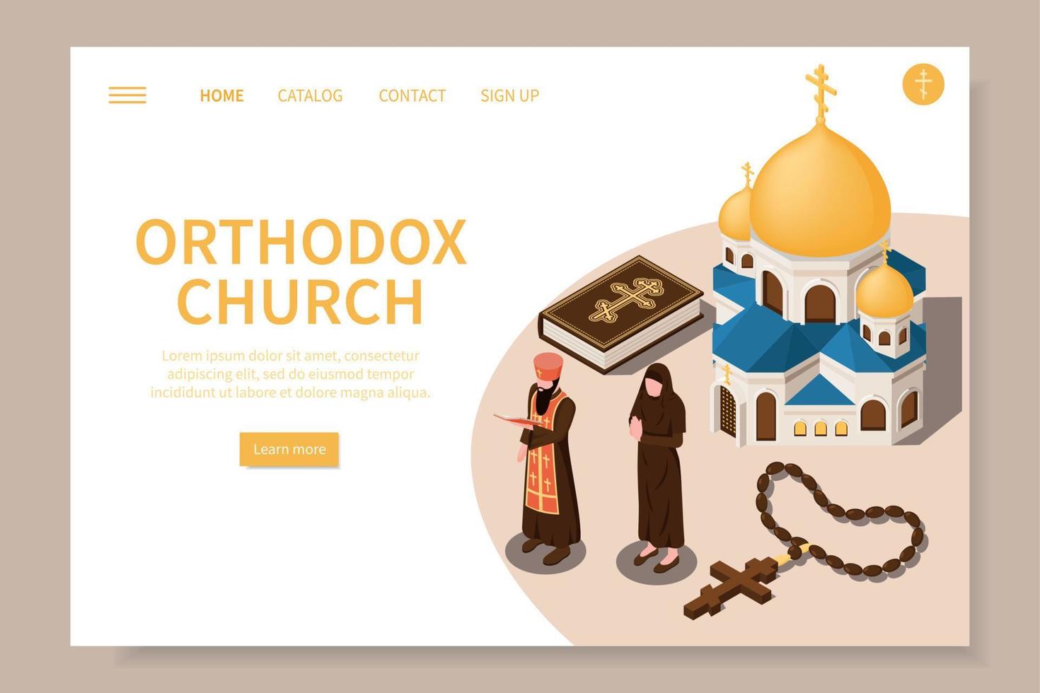 site cristão ortodoxo vetor