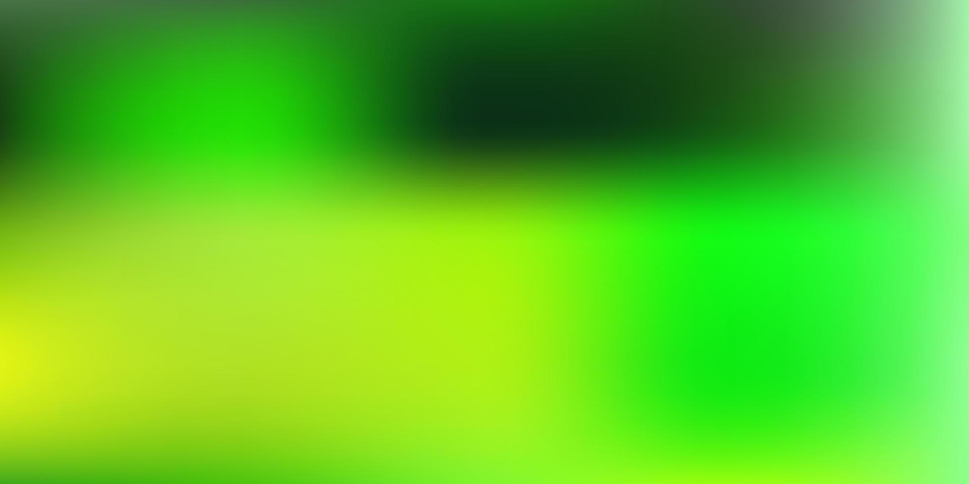 fundo de borrão de vetor verde e amarelo claro.