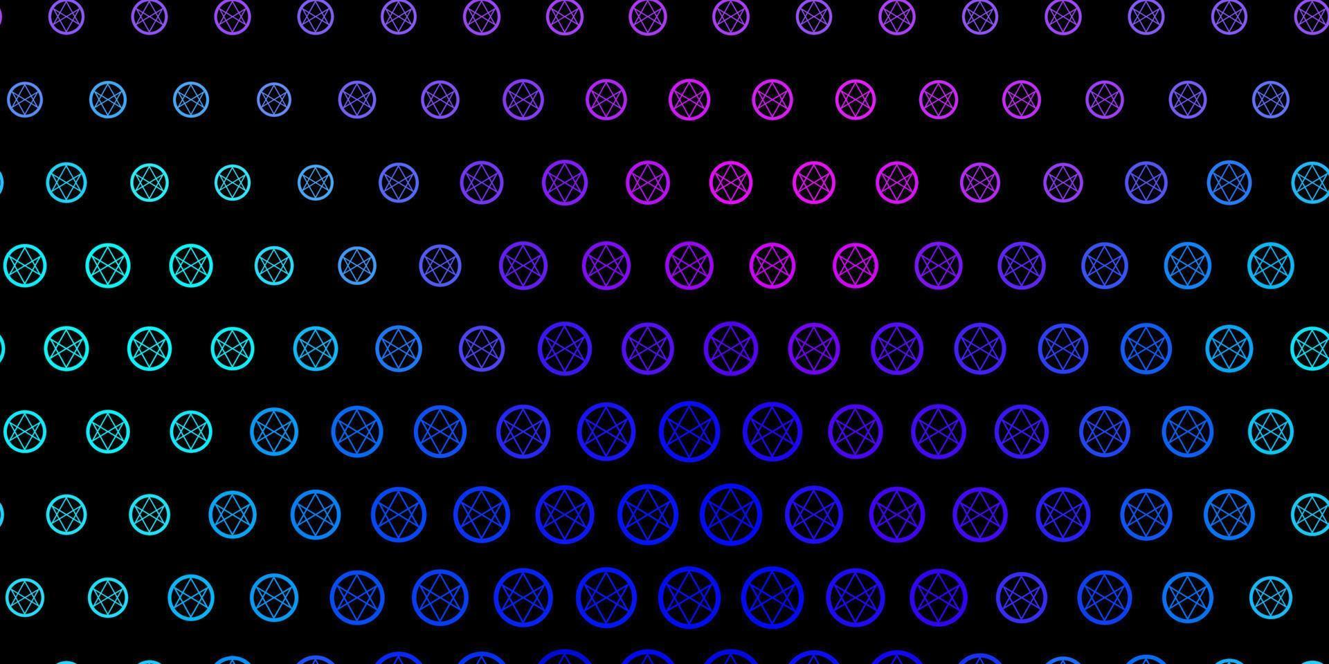 textura vector azul e vermelho escuro com símbolos de religião.