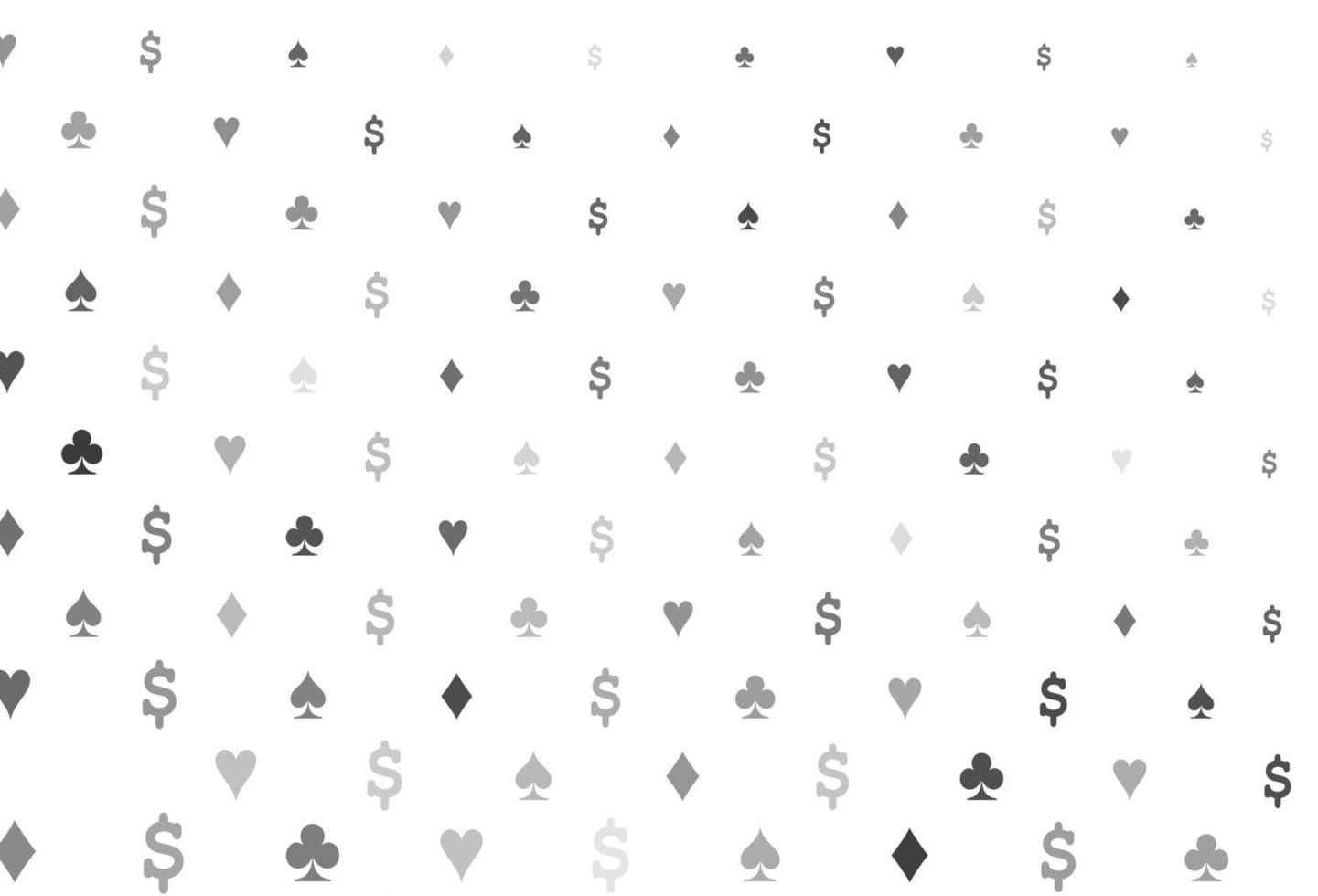 layout de vetor cinza claro prata com elementos de cartas.