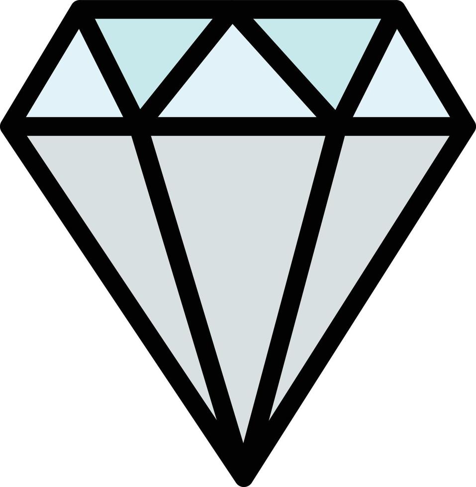 modelo de logotipo de negócios gam de joias de diamante cor lisa vetor