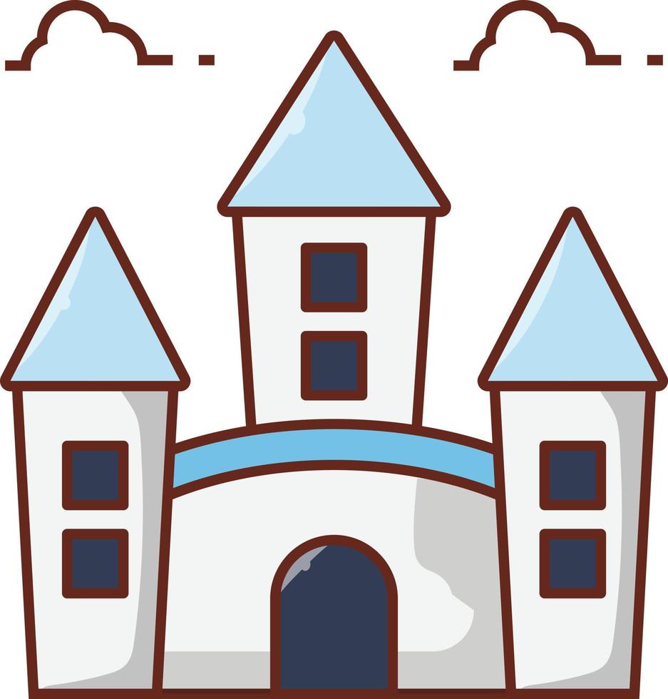 ilustração vetorial de castelo em ícones de símbolos.vector de qualidade background.premium para conceito e design gráfico. vetor