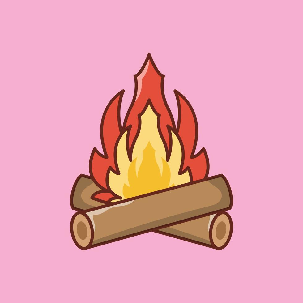 ilustração em vetor fogueira em uma qualidade background.premium icons.vector ícones para conceito e design gráfico.