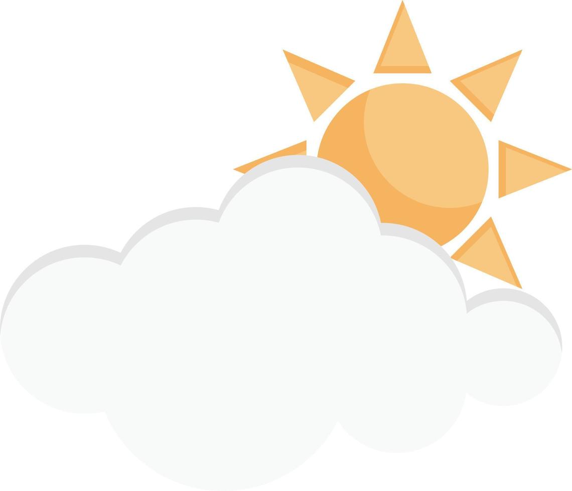 ilustração vetorial de nuvem de sol em ícones de símbolos.vector de qualidade background.premium para conceito e design gráfico. vetor