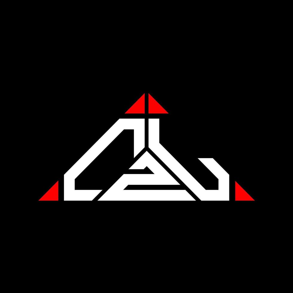 design criativo do logotipo da letra czl com gráfico vetorial, logotipo simples e moderno czl em forma de triângulo. vetor