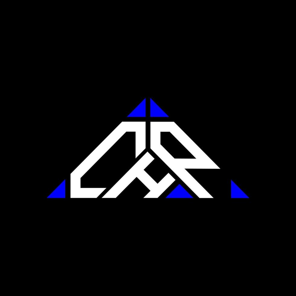 chp carta logotipo design criativo com gráfico vetorial, chp logotipo simples e moderno em forma de triângulo. vetor