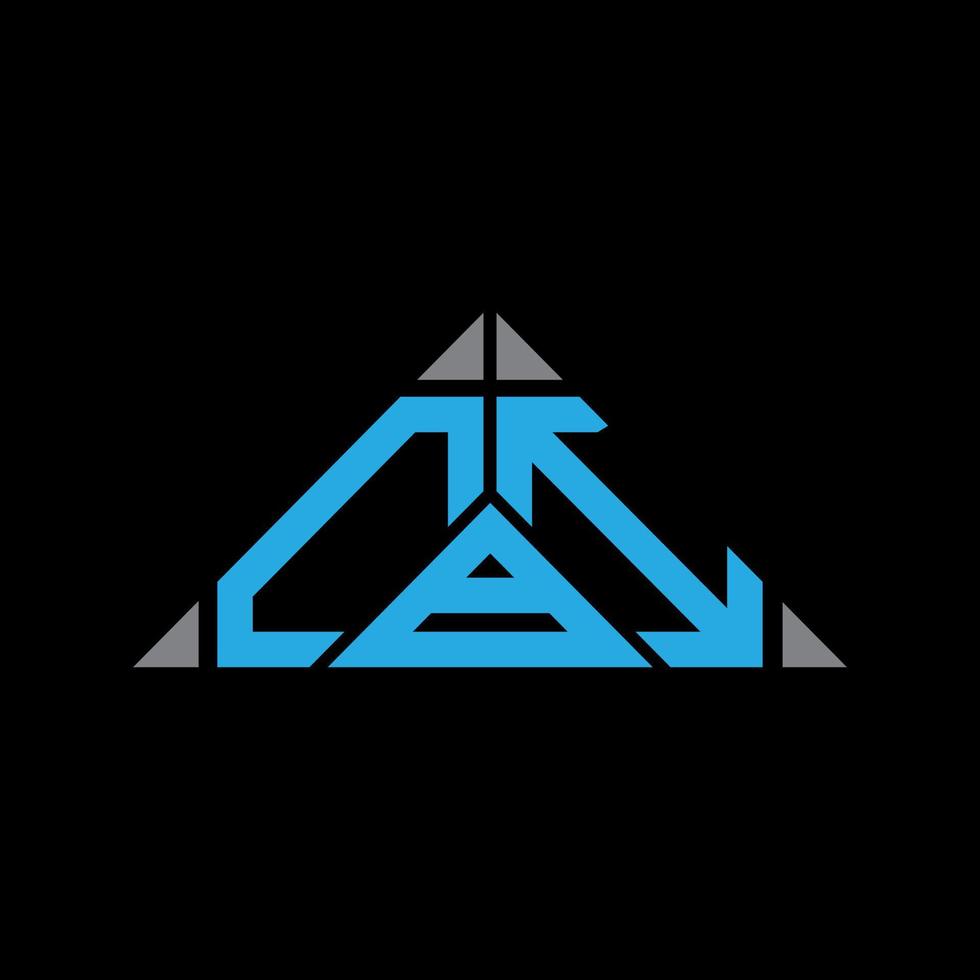 design criativo do logotipo da carta cbi com gráfico vetorial, logotipo simples e moderno cbi em forma de triângulo. vetor