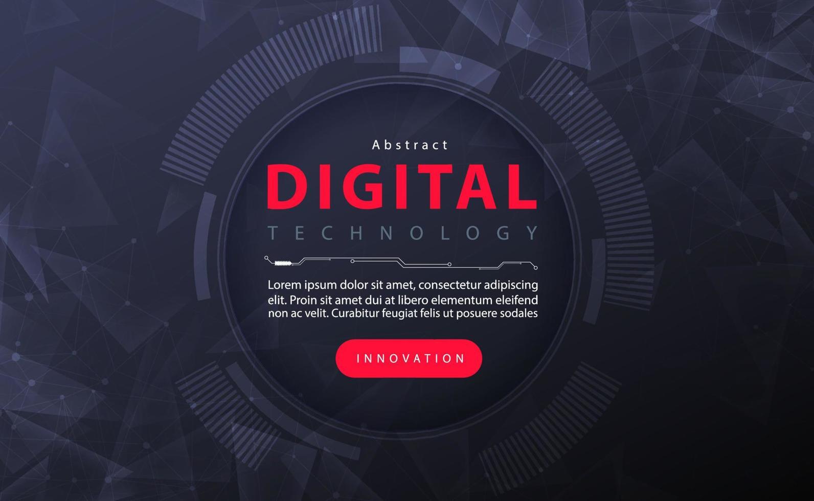 fundo de banner de sexta-feira negra de tecnologia digital, tecnologia de segurança cibernética, tecnologia escura vermelha abstrata, dados futuros de inovação, rede de internet, ai big data, marketing de preço de venda, ilustração vetorial vetor