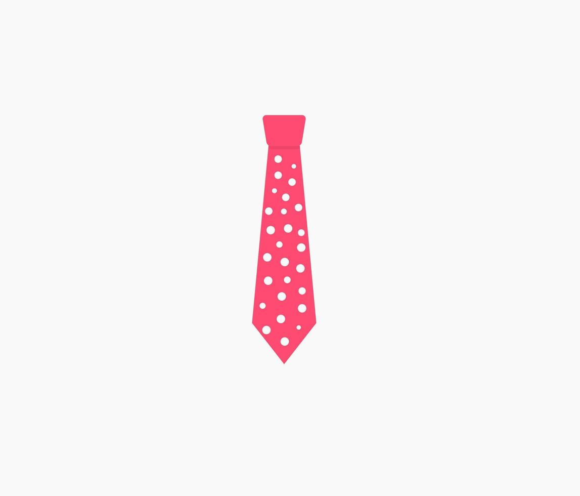 vetor de gravata rosa polcadot