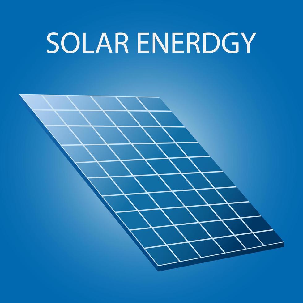 ilustração vetorial de painel solar. imagem alternativa de fontes de energia europeias. tecnologia de energia verde. vetor