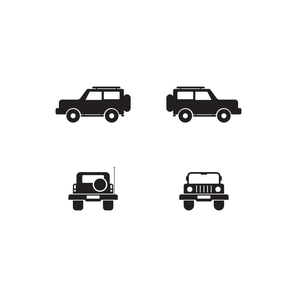 ilustração de ícone de vetor de logotipo de carro