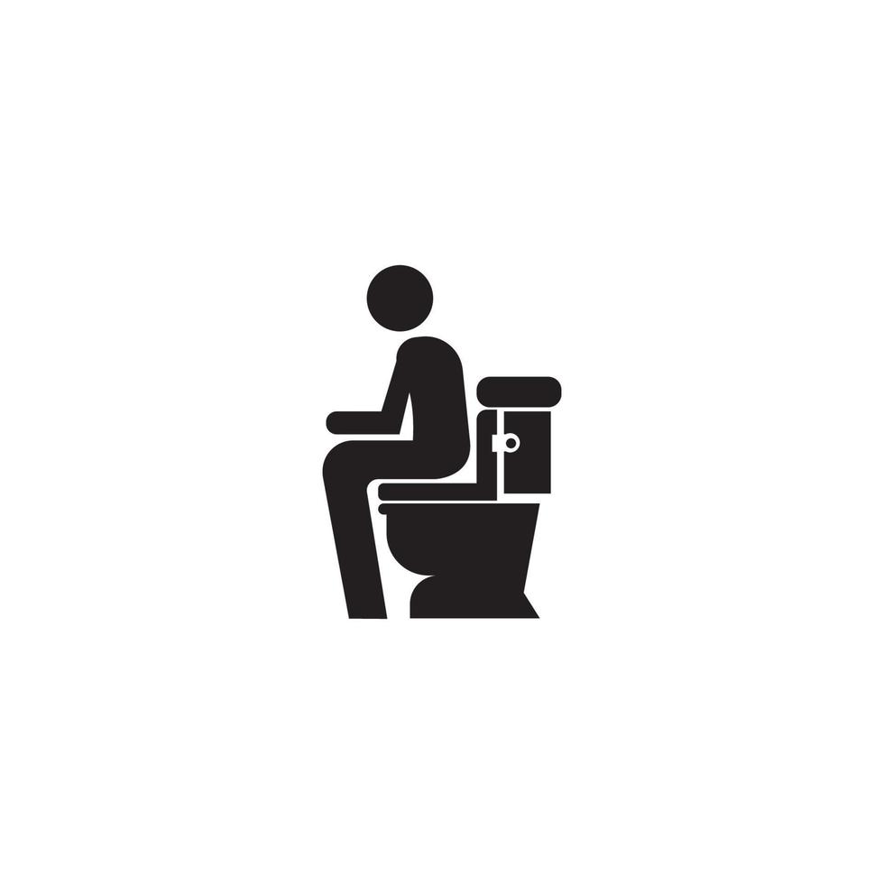 design de vetor de ícone de banheiro