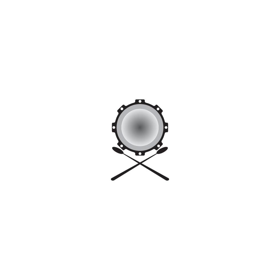 modelo de design de logotipo de ilustração vetorial de ícone de bateria vetor