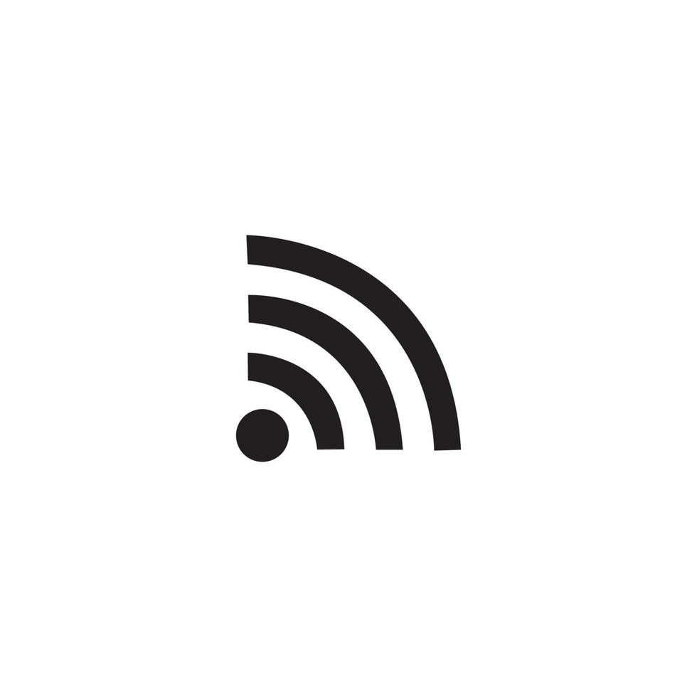 sinal de internet sem fio wifi ou ícone plano de conexão de ponto de acesso isp vetor