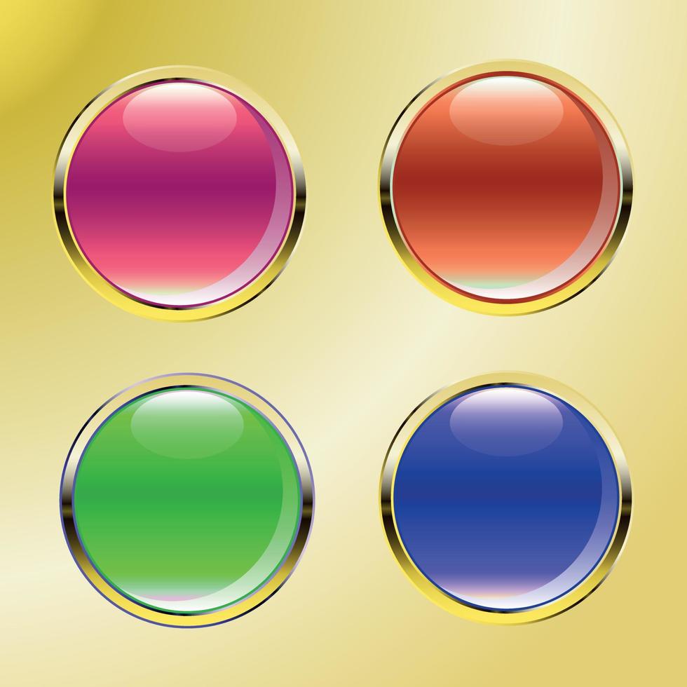 um conjunto de botões. botão. botões multicoloridos. vetor