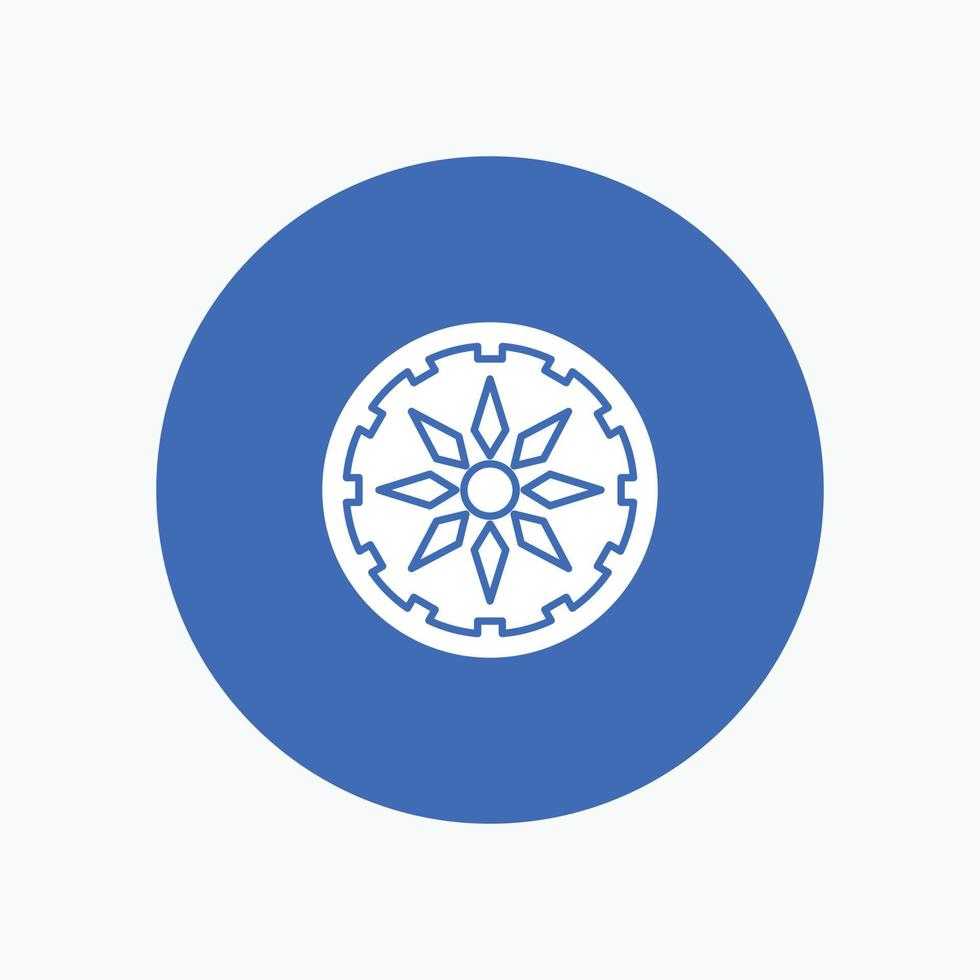 linha mundial de relógio de tecnologia e ícone sólido de glifo banner azul linha e ícone sólido de glifo banner azul vetor