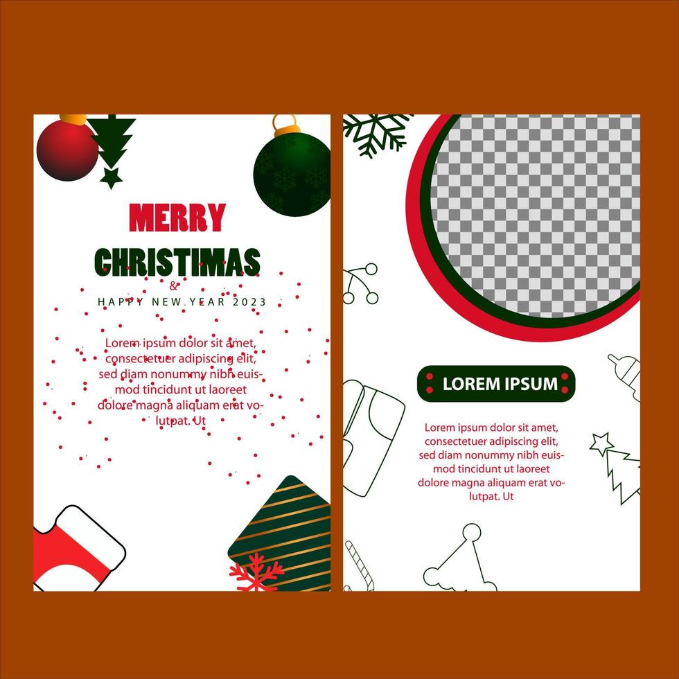 coleção de pacote de banner de natal vetorial com bola de ilustração e para o dia de natal natal e feliz ano novo saudação de boas-vindas vetor