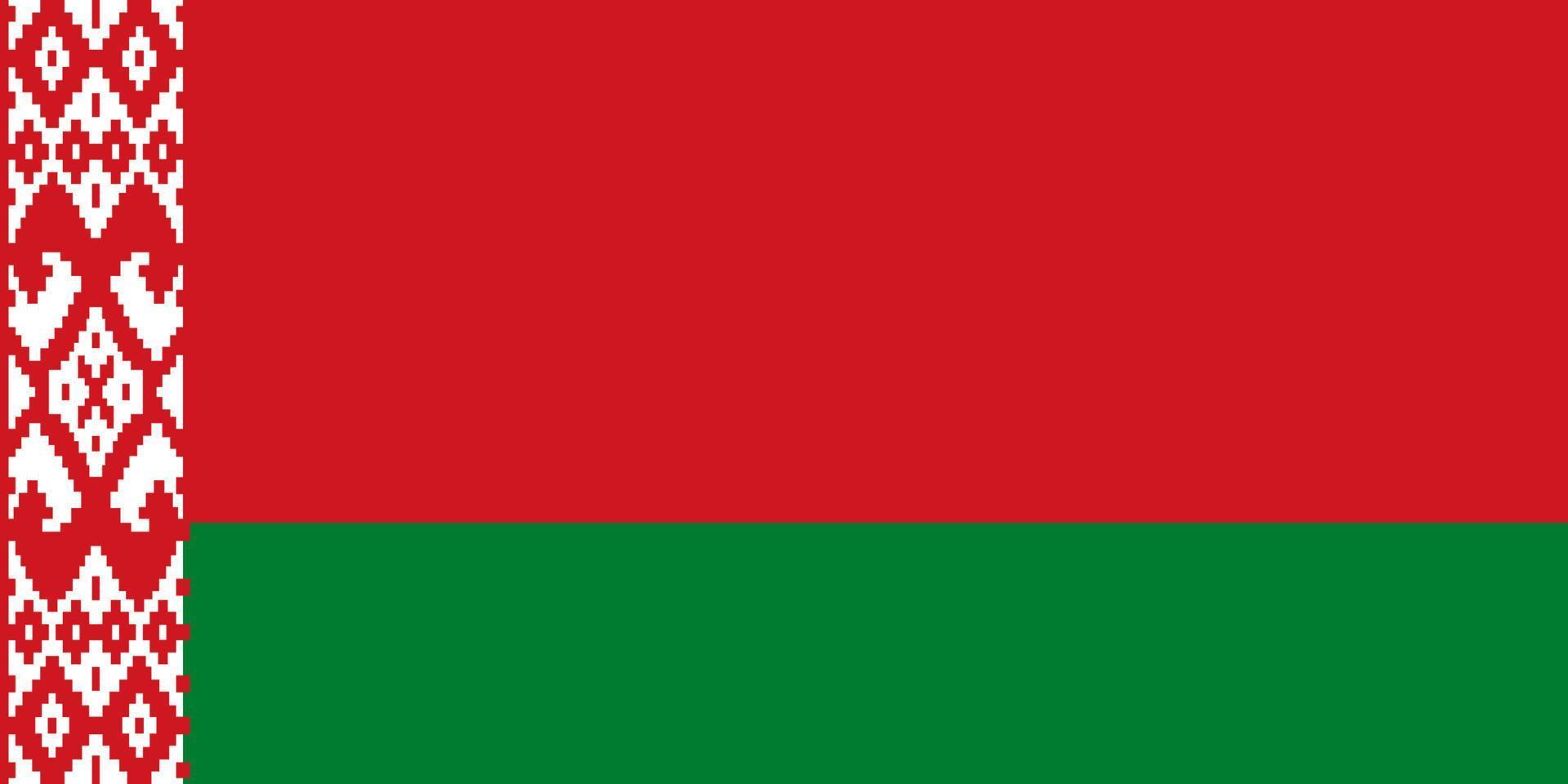 ilustração da bandeira da bielorrússia vetor