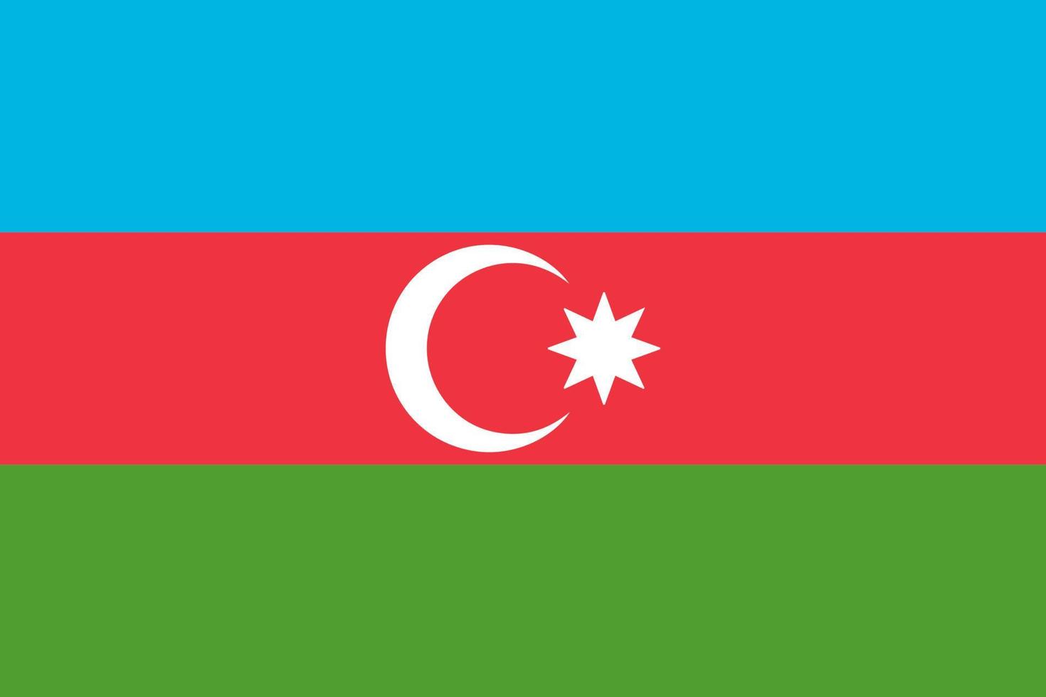 ilustração da bandeira do azerbaijão vetor