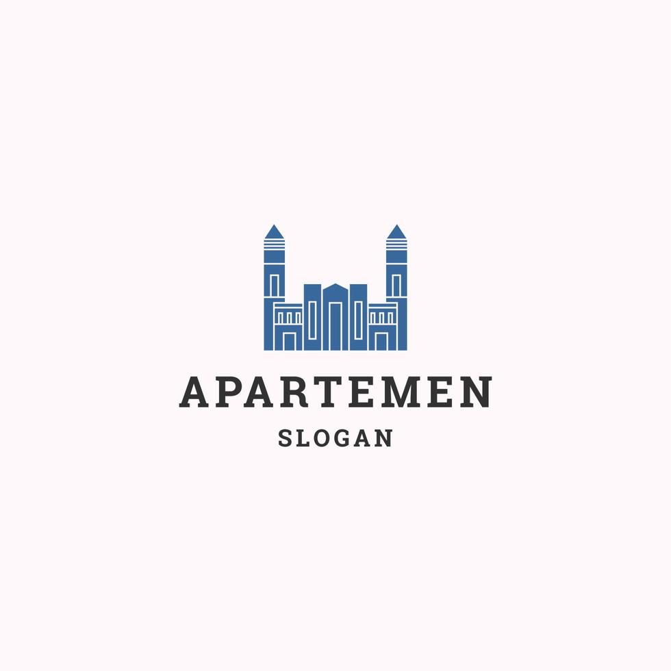 ilustração em vetor modelo de design de ícone de logotipo apartemen