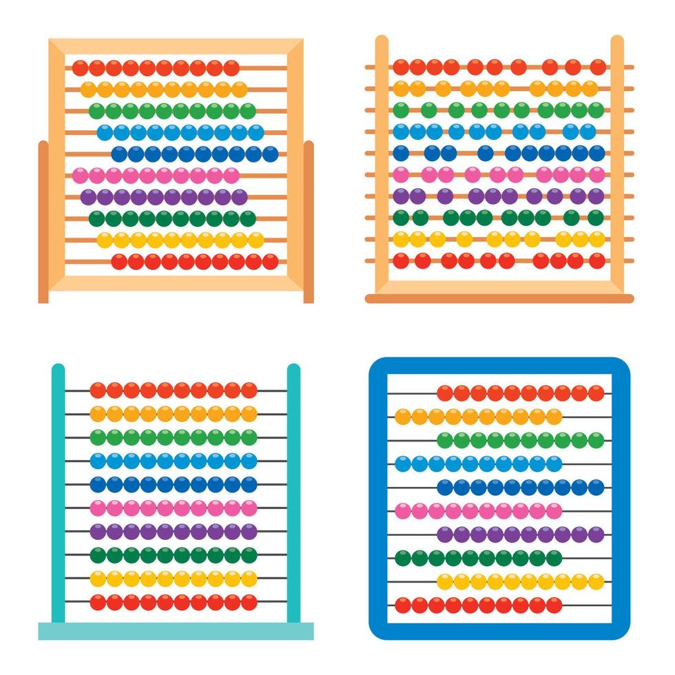 brinquedo de ábaco para educação infantil vetor